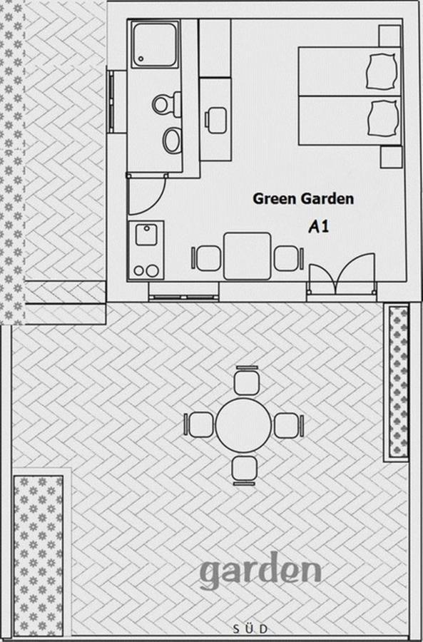 Studio Green Garden Borik 罗维尼 外观 照片